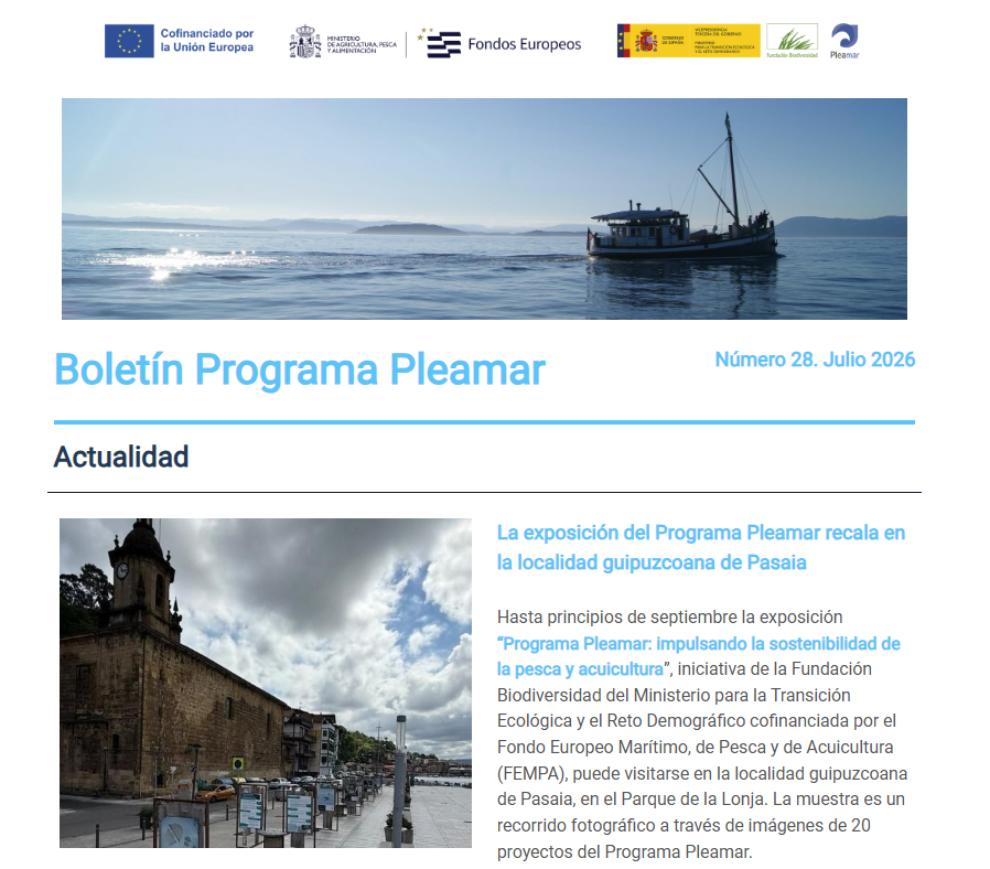 Boletín n.º 28. Programa Pleamar Boletín n.º 28. Programa Pleamar