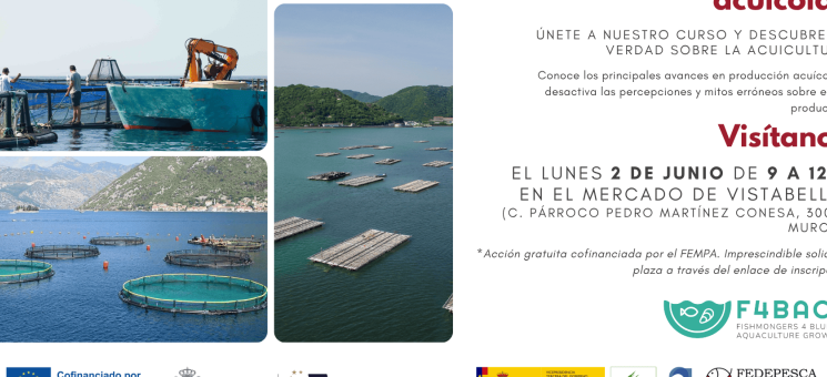 Sesión de sensibilización específica para pescaderías tradicionales en materia de acuicultura sostenible y aspectos de su producción en Murcia.