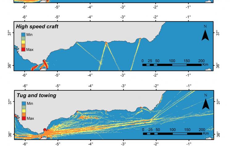 Modelos de tráfico marítimo en el Mar de Alborán