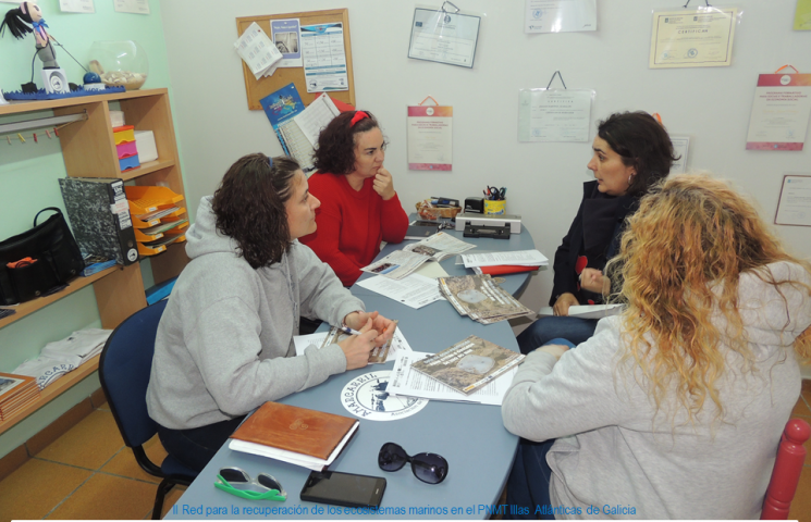 La Asociación de Mariscadoras de Carril y la II Red para la recuperación de los ecosistemas marinos en el PNMT Illas Atlánticas de Galicia