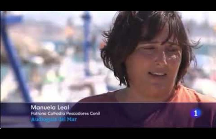 Un equipo de redacción de TVE Andalucía grabó el pasado 30 de septiembre en Conil un reportaje sobre las Audioguías del Mar